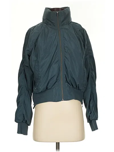 Pre-owned Athleta Windbreaker Jacket In Teal
