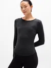 Athleta With Ease Cinch Top In Black