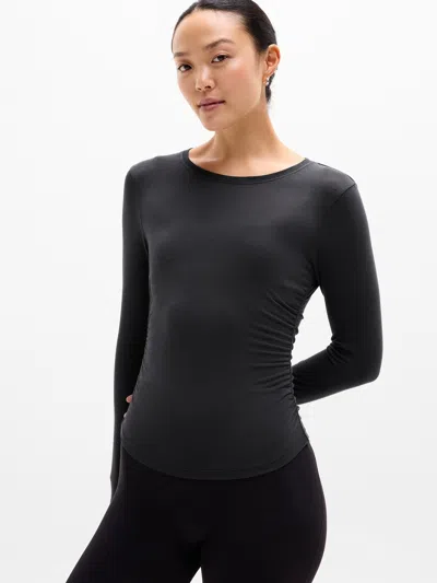 Athleta With Ease Cinch Top In Black