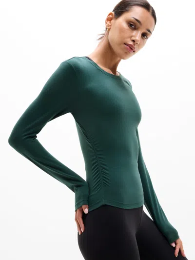 Athleta With Ease Cinch Top In Green