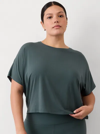 Athleta With Ease Crop Tee In Eden