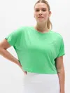 Athleta With Ease Crop Tee In Green