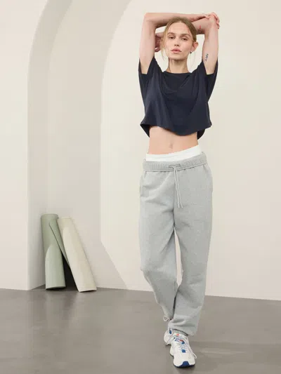 Athleta With Ease Crop Tee In Navy