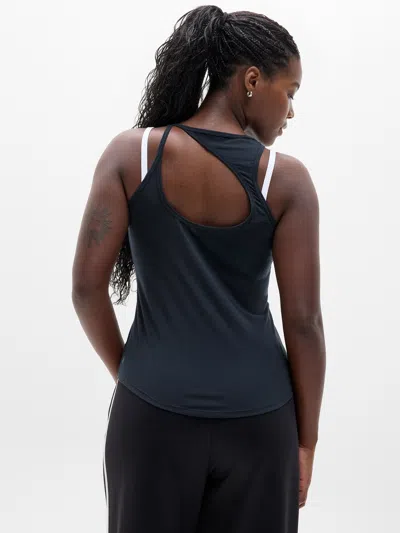 Athleta With Ease Cut Out Tank In Black