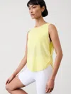 Athleta With Ease Muscle Twist Tank In Citron