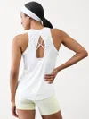 Athleta With Ease Open Back Tank In Bright White