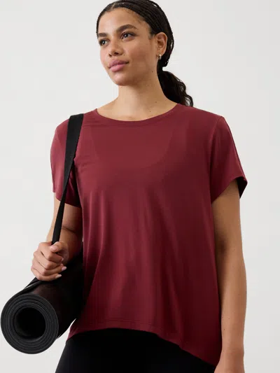 Athleta With Ease Tee In Redwood