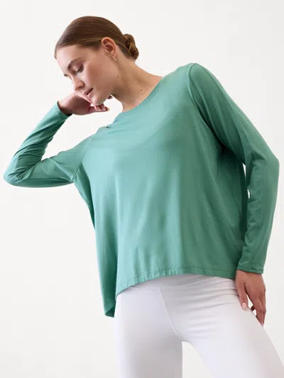 Athleta With Ease Top In Villa Teal