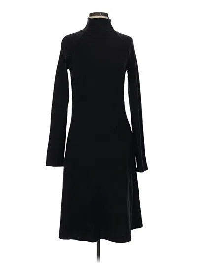 Pre-owned Athleta Wool Cardigan Sweater In Black