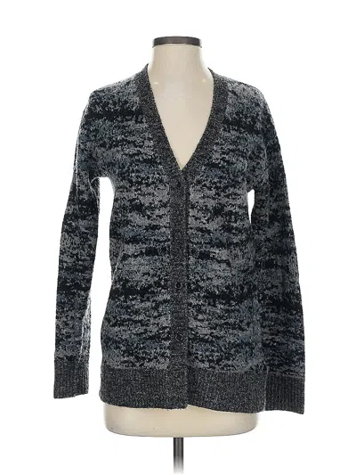Pre-owned Athleta Wool Cardigan Sweater In Gray
