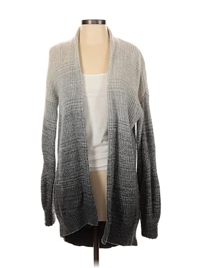 Pre-owned Athleta Wool Cardigan Sweater In Gray