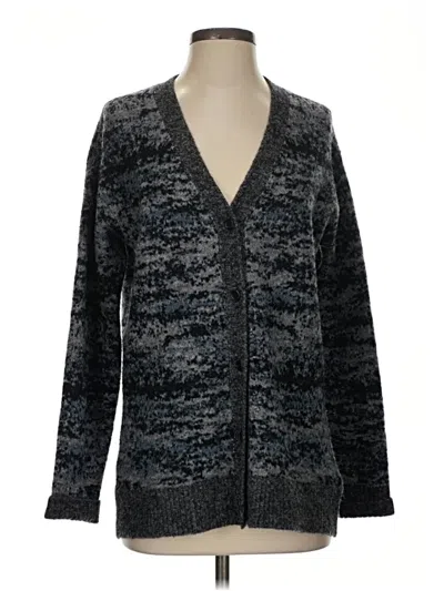Pre-owned Athleta Wool Cardigan Sweater In Gray
