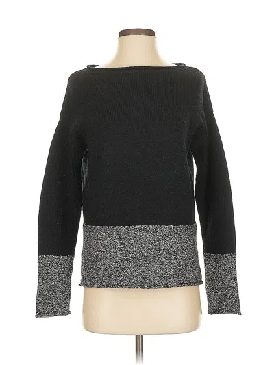 Pre-owned Athleta Wool Pullover Sweater In Black