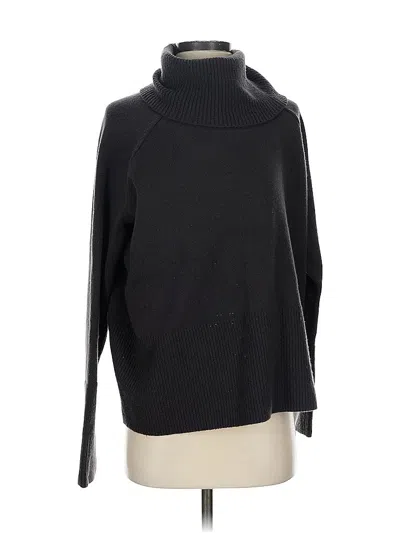 Pre-owned Athleta Wool Pullover Sweater In Black