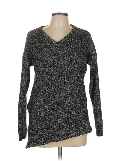 Pre-owned Athleta Wool Pullover Sweater In Black