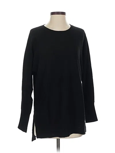 Pre-owned Athleta Wool Pullover Sweater In Black