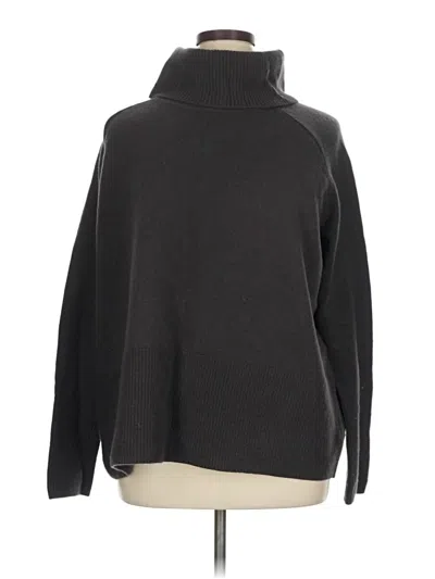 Pre-owned Athleta Wool Pullover Sweater In Black