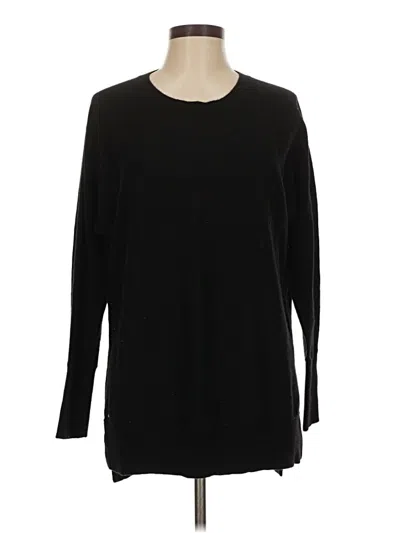 Pre-owned Athleta Wool Pullover Sweater In Black