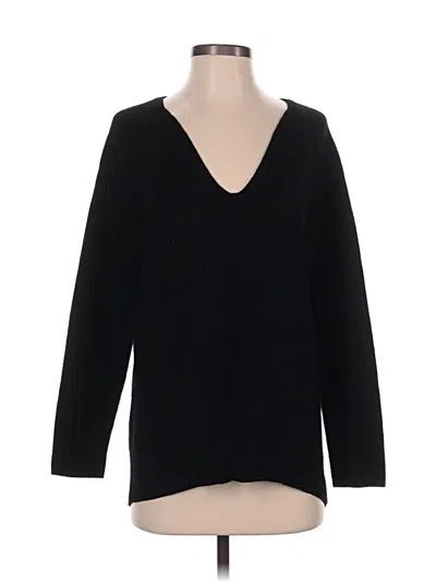 Pre-owned Athleta Wool Pullover Sweater In Black