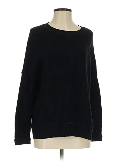 Pre-owned Athleta Wool Pullover Sweater In Black