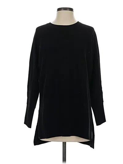 Pre-owned Athleta Wool Pullover Sweater In Black