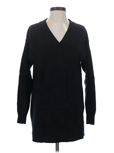 Pre-owned Athleta Wool Pullover Sweater In Black