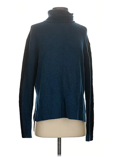 Pre-owned Athleta Wool Pullover Sweater In Blue