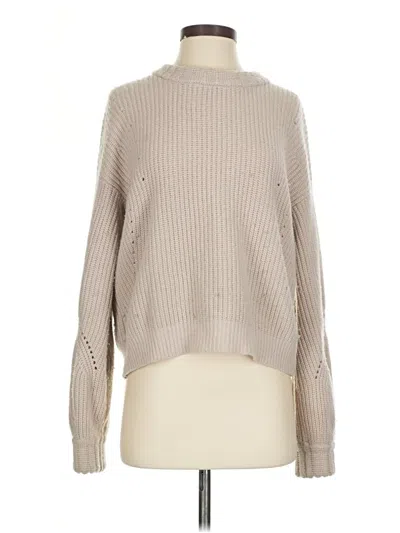 Pre-owned Athleta Wool Pullover Sweater In Brown