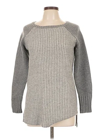 Pre-owned Athleta Wool Pullover Sweater In Gray