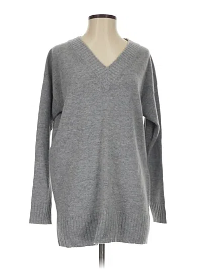 Pre-owned Athleta Wool Pullover Sweater In Gray