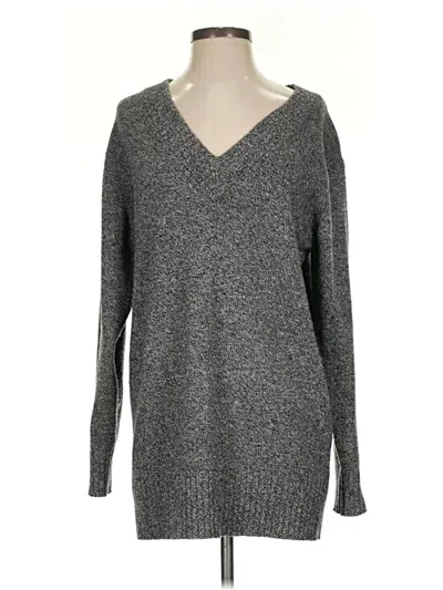 Pre-owned Athleta Wool Pullover Sweater In Gray