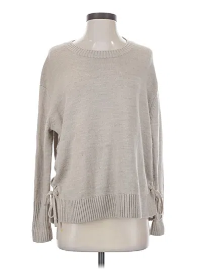 Pre-owned Athleta Wool Pullover Sweater In Gray