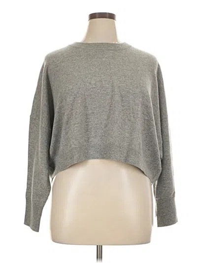 Athleta Wool Pullover Sweater In Gray
