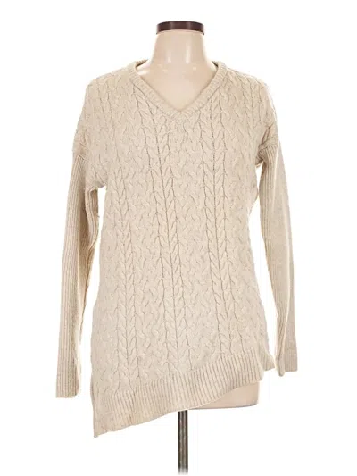 Pre-owned Athleta Wool Pullover Sweater In Ivory