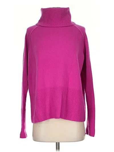 Pre-owned Athleta Wool Pullover Sweater In Pink