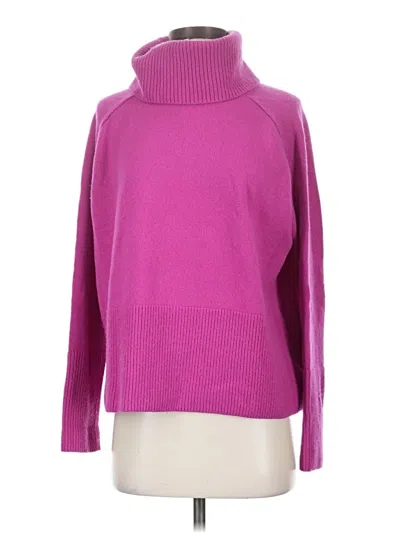 Pre-owned Athleta Wool Pullover Sweater In Pink