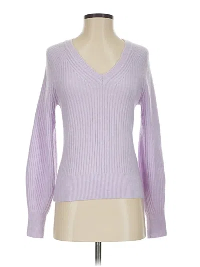 Pre-owned Athleta Wool Pullover Sweater In Purple