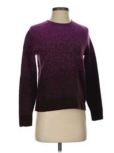 Pre-owned Athleta Wool Pullover Sweater In Purple