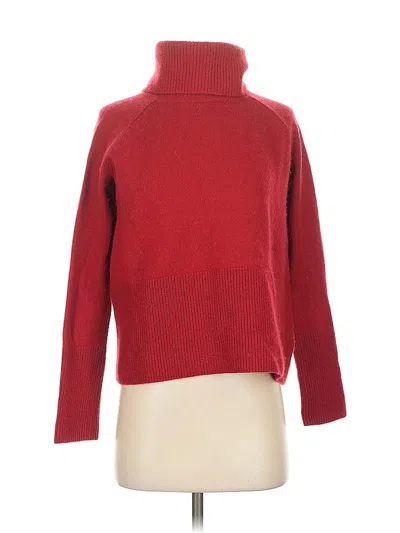 Pre-owned Athleta Wool Pullover Sweater In Red