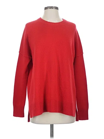 Pre-owned Athleta Wool Pullover Sweater In Red