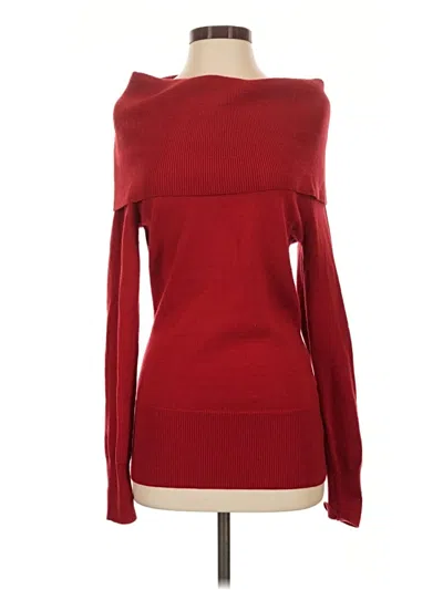 Pre-owned Athleta Wool Pullover Sweater In Red