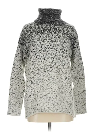 Pre-owned Athleta Wool Pullover Sweater In Silver