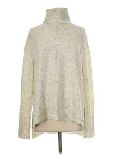 Pre-owned Athleta Wool Pullover Sweater In Silver