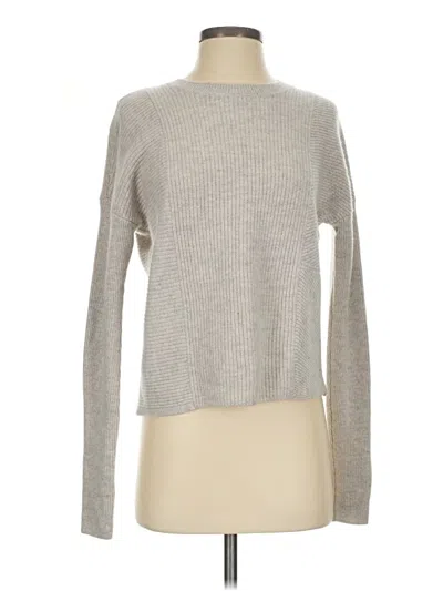 Pre-owned Athleta Wool Pullover Sweater In Silver