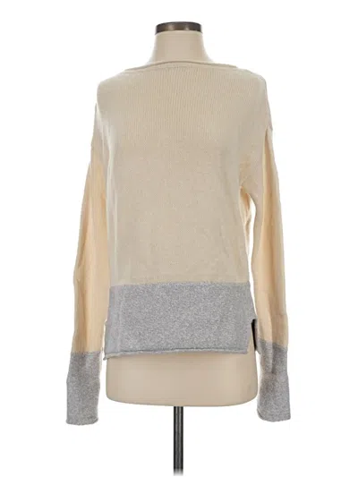 Pre-owned Athleta Wool Pullover Sweater In Tan