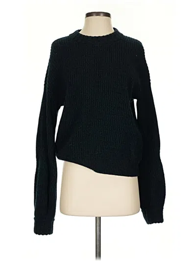 Pre-owned Athleta Wool Pullover Sweater In Teal