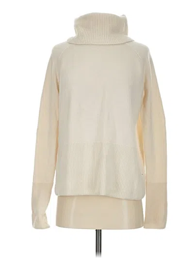 Pre-owned Athleta Wool Pullover Sweater In White