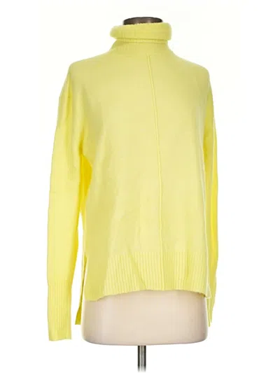 Pre-owned Athleta Wool Pullover Sweater In Yellow