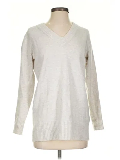 Pre-owned Athleta Wool Sweater In Silver