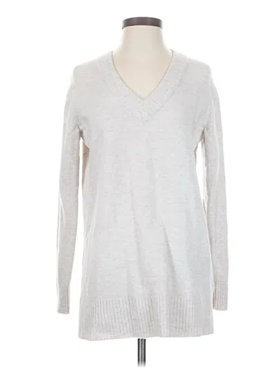 Pre-owned Athleta Wool Sweater In Silver